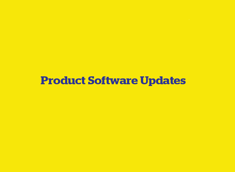 Product Software Updates
