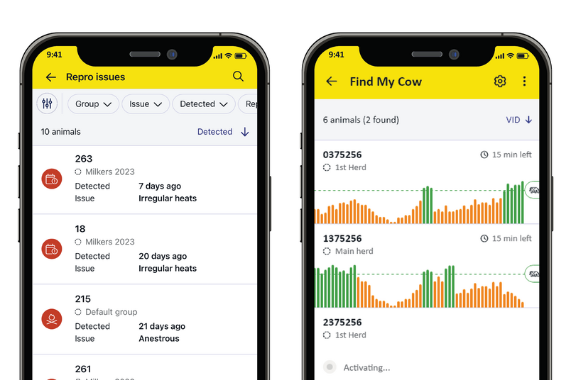 Repro and Find my Cow software screenshot